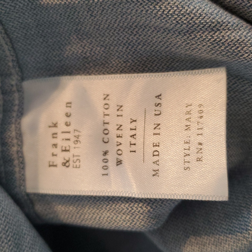 Frank & Eileen Light Blue Denim Shirt Dress - Picture 4 of 5